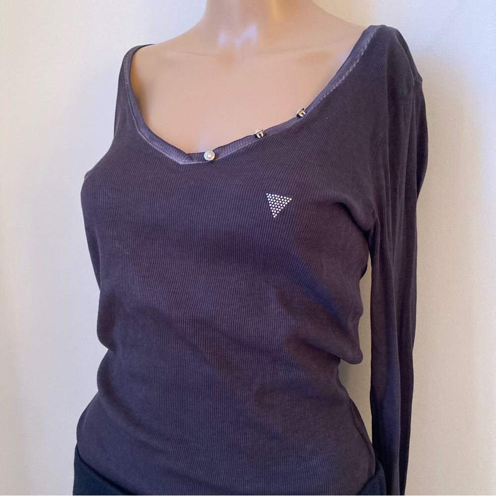 Women's Long Sleeve Top - dark grey